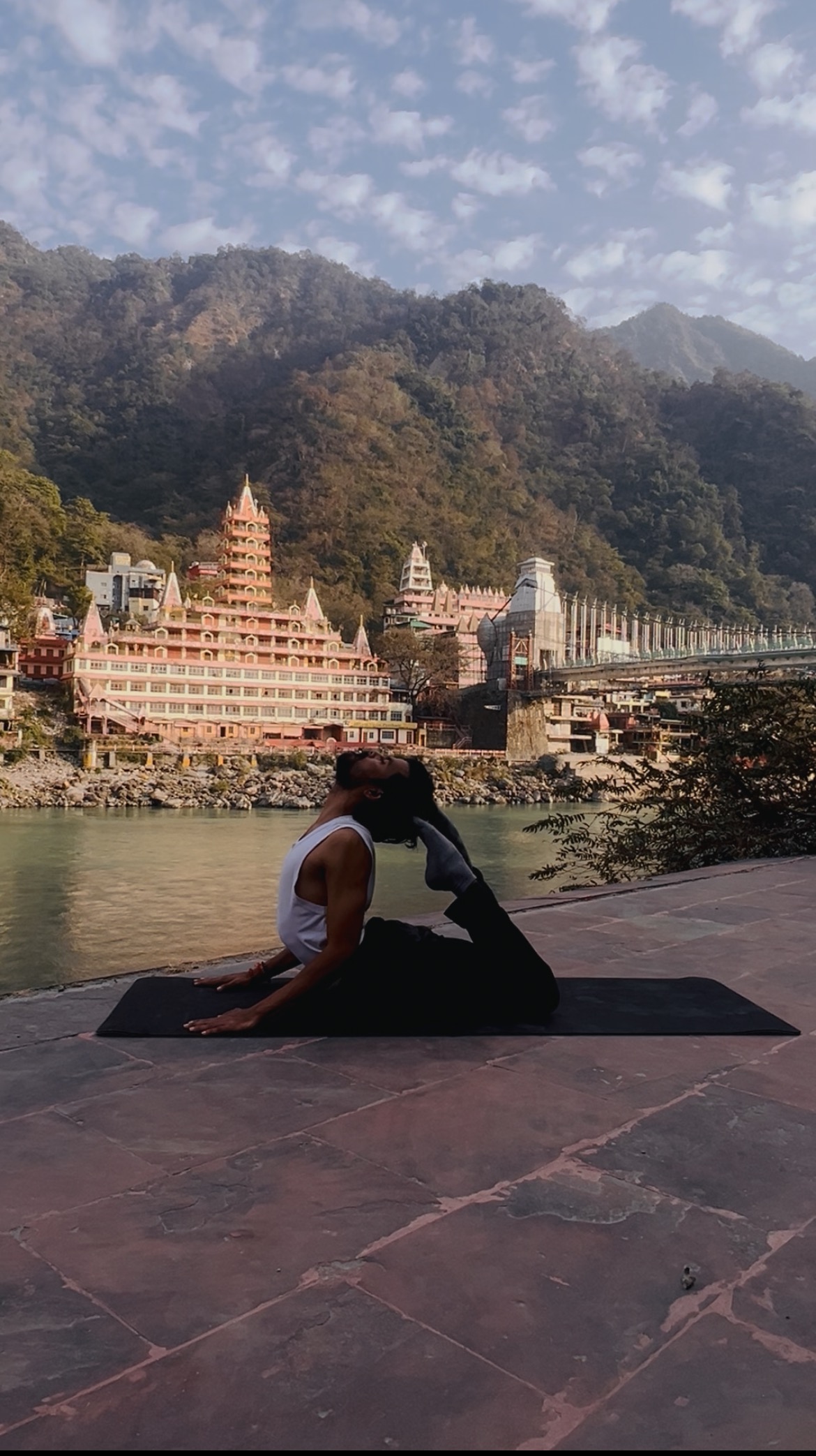 Sai Teja performing Full Cobra Pose
